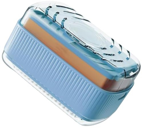 Portasoa de Viaje Estuche para jabón de Ducha con Tapa