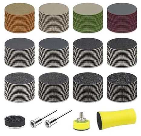 25mm Sanding Pads Sandpaper Discs For Furniture Refinishing Professional DIYer Surfaces Treatments On Various Materials Woodworking Sanding