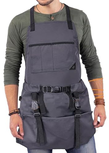 Genérico Delantal de Jardín con Bolsillos | Delantal Unisex para Jardinería - Accesorios Unisex Para Trabajo Cocina Parrilla Recolección Jardín Día De La Madre