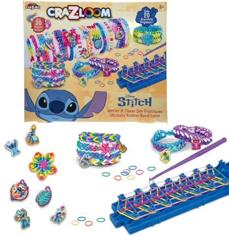 Lexibook, CRA-Z-Loom, Armband-Werkstatt, blau, CRLOOM9DLXB | Elastische Armband-Werkstatt