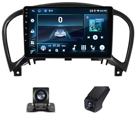 Android 13 Double Din Car Stereo Head unit For Nissan Juke 2010-2014 9 Inch Touchscreen Bluetooth Car Stereo with FM/DVR+Reverse Camera/Wifi/DSP/Steering Wheel Controls(NF-1)