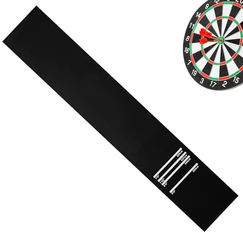usefulbeauty Dart-Matte - rutschfeste Stoßdämpfende Polsterunterlage | mit 4 Wurfabständen 300x34 cm Dartteppich | für Männer, Frauen, Outdoor, Spielzimmer, Bar, Party