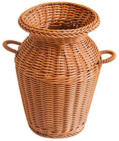 Cabilock Rattan Gewebter Blumenhalter Für Den Innenbereich Pflanzenkorb Elegantes