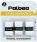 Palbea Padel Griffband - 3er-Pack - Extra Klebrig - Weiß - Hohe Schweißabsorption - Rutschfestes Padel Tennis Overgrip - Weiche Oberfläche - Speziell für Padel-Schläger entwickelt.