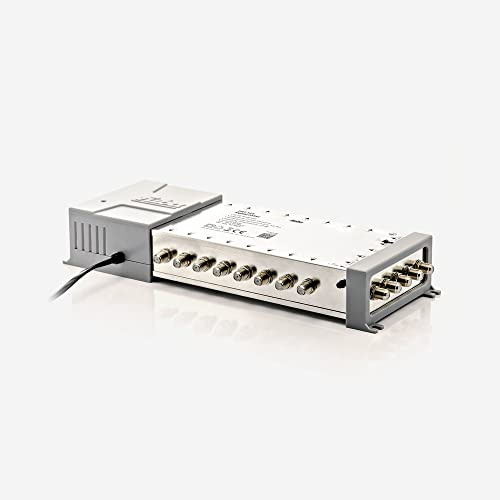 Fuba FMT 516 Multischalter 5/16 - SAT Multischalter 16 Teilnehmer/Receiver/TV mit Energiesparnetzteil - Multiswitch Quattro- und Quad-LNB tauglich (digital, HDTV, UHD 4K/8K tauglich)