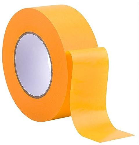 24 Rollen Profi Goldband Klebeband 50 m x 40 mm - Malerband Gold Kreppband - Abdeckband für Maler und Lackierer - Krepp für Innen und Außen - Malerkrepp - Vielseitiges Klebeband für Malerarbeiten