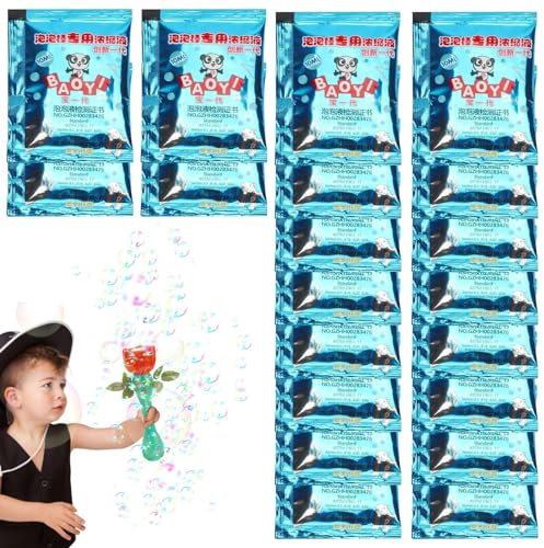Uhngw Seifenblasenmaschinenflüssigkeit, Nachfüllpackung für Seifenblasenlösung,Bubble Solution Nachfüllkonzentrat - 10 ml tragbare Seifenblasenflüssigkeiten für Seifenblasenmaschine, Ostergeschenke,