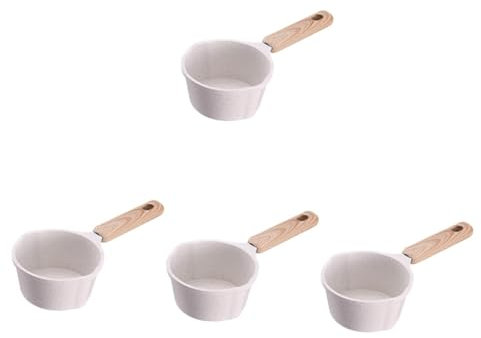 Cabilock 4pièces Petit Pot à Lait Aluminium Avec Bec Verseur Casserole Antiadhésive Pour Huile Chaude Et Beurre Ustensile De Cuisine Multifonctionnel