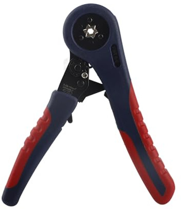 Pince à Sertir Cosse, Pince à Riveter Souple Ergonomique, Auto - ajustable, Gain de Temps - Poignée Antidérapante, Mécanisme à Cliquet, Usage Électrique et Câblage