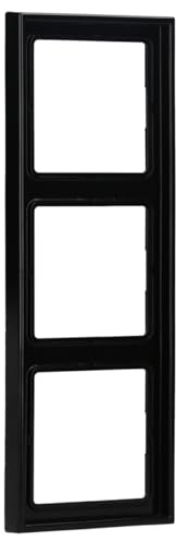JUNG LS983SW Marco, Duroplástico, Resistente al Rayado, Brillante Negro, Triple, 81 X 223 mm