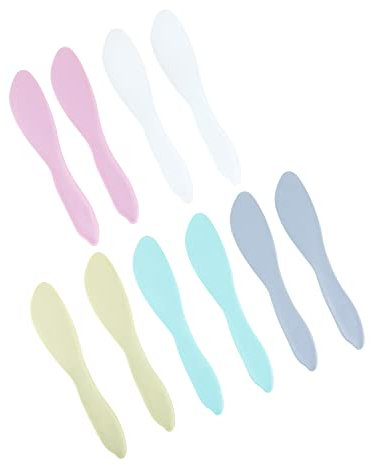 Linden Sweden Mehrzweck-Spachtel-Set, 10 Stück, mehrfarbig – vielseitiges Buttermesser für Weichkäse, Erdnussbutter, Glasur – sicher für Kinder – BPA-frei und spülmaschinenfest – hergestellt in Schweden