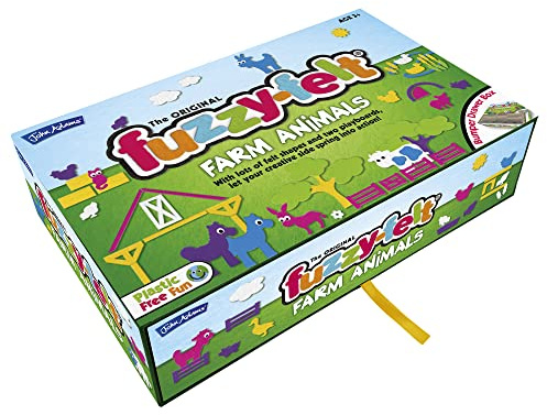 John Adams , The Original Fuzzy-Felt: Farm Animals - Let Your Creative Side Spring into Action, Preschool Toy, Ages 3+