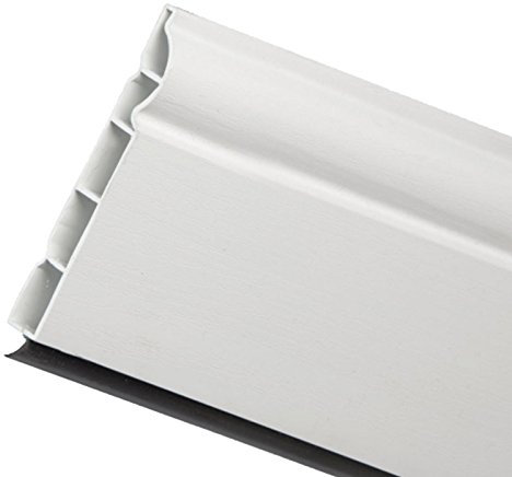 5m x 100mm (4) White Torus/Ogee Plastic Skirting Board Easy-Fit Durable and Authentic Roomline uPVC Skirtingboard