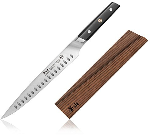 Cangshan TC Series 1021103 Swedish 14C28N Steel Forged 9-Inch Carving Knife and Wood Sheath Set
