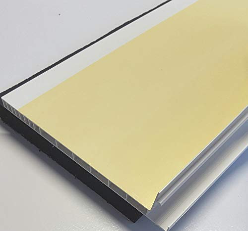 Menke Rollladendeckel Schallschutz mit Flex-Schaum & Schwerfolie 195 mm breit Rollladenkastendeckel Rollladendämmung (1000 mm)