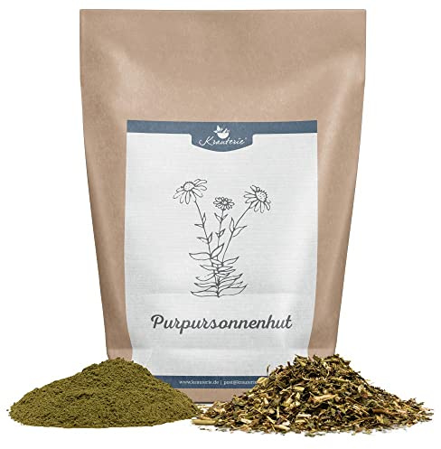 Krauterie Purpursonnenhutkraut für Hunde, Pulver (100 g) | Artgerechtes Einzelfuttermittel für Hunde in Spitzenqualität - frei von Zusatzstoffen, zuckerfrei, getreidefrei