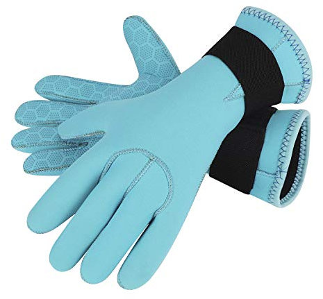 YJZQ 3Mm Tauchhandschuhe Neoprenhandschuhe WassersportHandschuhe verstellbare Schwimmhandschuhe Anti-Rutsch Handschuhe für Männer und Frauen zu Dem Schnorcheln Surfen und für alle Wasseraktivitäten