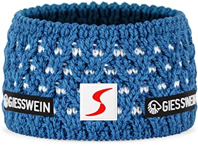 Giesswein ÖSV Headband Adelboden - ÖSV Merino Stirnband gefüttert | Ski Austria Fleece-Stirnband grobmaschig, Unisex – warmes Merino Kopfband, offizieller ÖSV Fanartikel