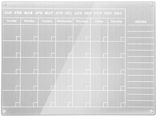 Operitacx Magnetischer Kühlschrank-kalender Abwischbares Monats-planer-whiteboard Praktisches Notizbrett Für Termine Für Büro Familie Und Schule Transparentes Design Mit Viel Platz Für