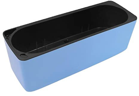 misppro Selbstbewässernder Blumentopf für Zimmerpflanzen und Kräuter, rechteckig, 39 cm, Blau