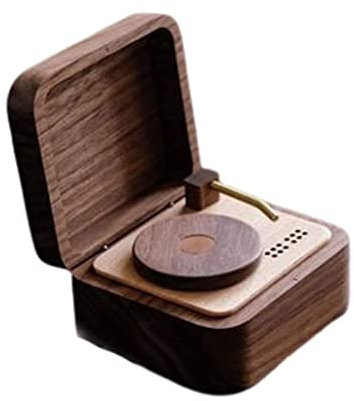 Spieluhren Spieluhr Musikdose Vintage Vinyl Record Player Music Box, Clockwork Rotating Music Box für Paare, Erwachsene, Kinder. Musikspieldose Spieldose