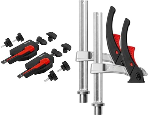 BESSEY Waagrechtniederzugspanner WNS-SET-MFT, für Multifunktionstische & Spannelement für Multifunktionstische TW20-15-8KLI-SET Spannelement TW-KLI für MFT ø20 SET