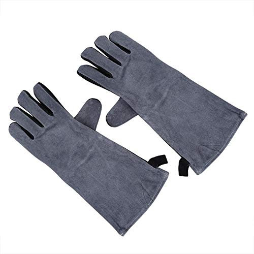 Glove Resistant Garden Tools Gardening Gloves Water-proof Leather Garden Gloves Long Thick Heavy Heat Resistant Cooking Gloves Work Gloves