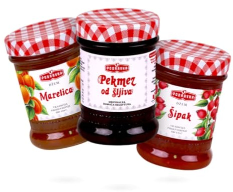 Podravka Marmeladen Probierpaket 1070 Gramm 3 Glas