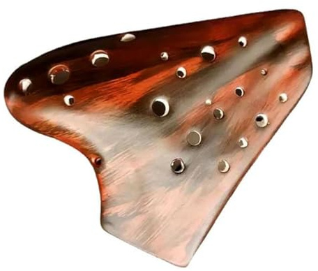 Geräucherte Dreifach-Okarina, Alt-C-Taste, 16 Löcher, Keramik-Okarinas, Musikflöte, Professionelles Musikinstrument, Anfänger (Color : .2)