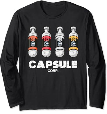 Capsule Corp pour Geek et Otaku fan d'Animé et de Manga 90s Manche Longue