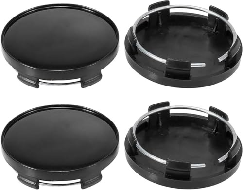 Raheem 65mm Universal Nabendeckel für VW | 4 Stück aus hochwertigem ABS Felgenkappen Auto Radnabendeckel (OD 65mm ID 56mm)