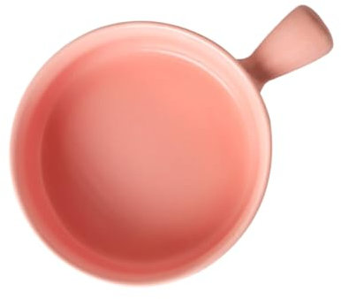 KOCKSHION Bol à Soupe en Céramique Rose 600ml avec Poignée pour Service