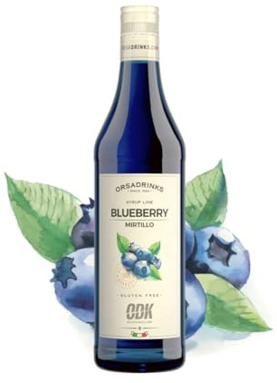 Sciroppo Orsadrinks Odk Blueberry Mirtillo Bottiglia Vetro 750 ml