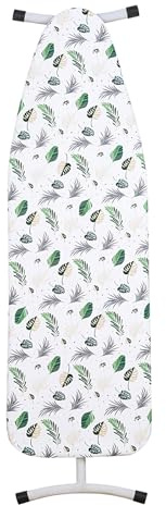Tel Charme * Ironing Board Cover 135 x 56 cm, Ironing Board Covers and pad with Adjustable Fastener, Thick Padding, Cotton Top Covers, Resist Scorching, Easy Fit for Protecting Ironing Board