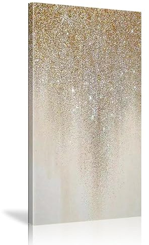 Bilder Abstrakt Gold Luxus Kunst 140x70 cm Groß Modern Leinwandbild Wohnzimmer Schlafzimmer Wandbilder Canvas Desing Wand Bild auf Leinwand Moderne Kunstdruck Wanddeko Aufhängefertig