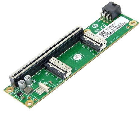 CY Adapter Dual MCIO 8i Mini Cool Edge IO SFF-TA-1016 auf PCIE5.0 PCI-Express 16x VROC Adapter für Mainboard SSD Grafikkarte