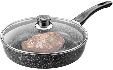 Sartén antiadherente Sartén Metálica Compatible con Inducción, Cocción