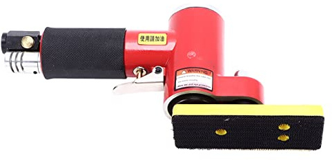HELEVIA Eccentric Polishing Pneumatic Sanding Machine with Slotted Sanding, Aluminum Alloy for Corners, High Efficiency Air Grinder for Gaps, Easy Operation, KP-6902 Air Grinding Machine