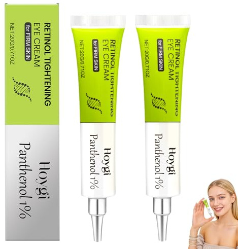 2 Pièces Retinal Shot Raffermissant Sérum, Retinol Tightening Booster | Crème Contour des Yeux, contour des Yeux anti Rides pour les Ridules, les Cernes et les Rides