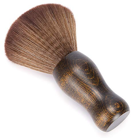 BRRNOO Plumeau pour le Cou, Brosses Brosse avec Plumeau Doux pour le Cou et le Visage, Kits de Coupe, Brosse en Fibre Douce pour Barbiers, Balayage du Visage, Taille du Bois, quantité, Coiffeurs