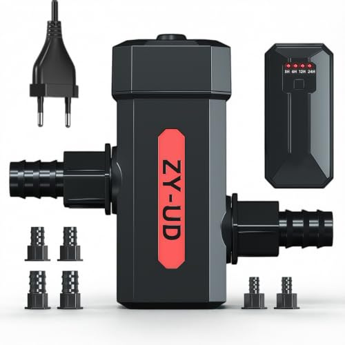 Keltorio Stérilisateur UVC pour aquarium 7 W, lumière UV avec minuterie, clarificateur UVC, lumière UV, clarificateur d'eau pour le nettoyage des aquariums, piscines