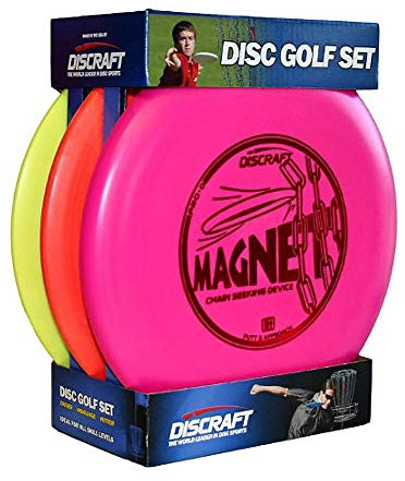 Discraft Starter Pack Beginner Disc Golf Set (3-Pack) 1 Driver, 1 Mid-Range, 1 Putter