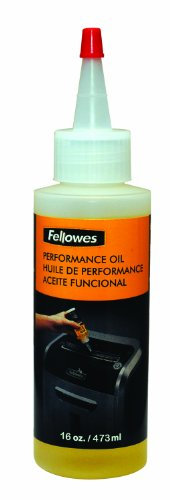 Fellowes Powershred Performance Shredder Oil, 16 oz. Extended Nozzle Bottle Shredder (3525010)