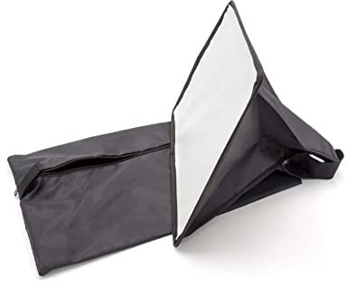 vhbw Soft Box Flash Diffuser compatible with Nikon Speedlight SB-400, SB-500, SB-16A, SB-300 Flash, Camera - plastic Black, 22 x 32 cm