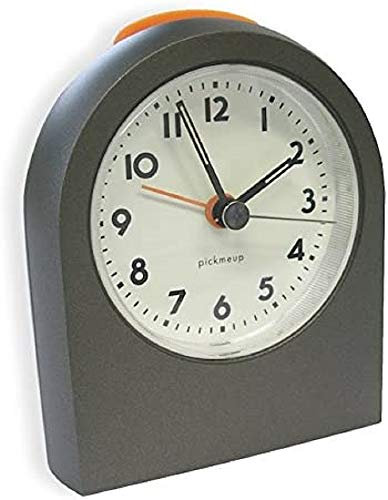 TFA Dostmann Pick me up Elektronischer Wecker, 98.1051.10, nachleuchtende Zeiger/Ziffernblatt, Weckalarm inkl Snooze-Funktion, Graphit