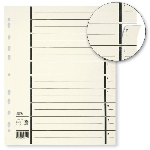 Trennblatt perfor. chamois ELBA 400004671 06457 VE=100(Liefermenge=100)