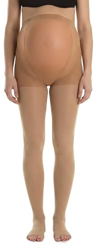 Relaxsan M1190A Medizinische Schwangerschaftstützstrumpfhose aus Mikrofasern Klasse 1 - K1 offene Zehe