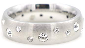 Magnetring Silber Reif Design Sternenhimmel Svarovski Diamant Brilliantschliff Brazil Starry Sky TRINITIX Stern Collection Energetix 4you 9020 von 16 bis 21