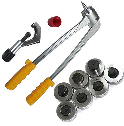 Rohraufweiter Satz Manuelle Rohrexpander Satz Expander Set Rohrschneider inkl. 7 Aufweitköpfe