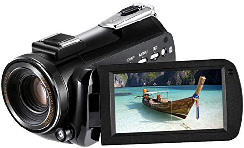 0℃ Outdoor 4K HD 24MP Caméscope Numérique pour Adolescents/étudiants/Enfants, Vision Nocturne Infrarouge et Zoom Numérique 100x, Caméra Vidéo pour Débutants pour Youtube Vlogging
